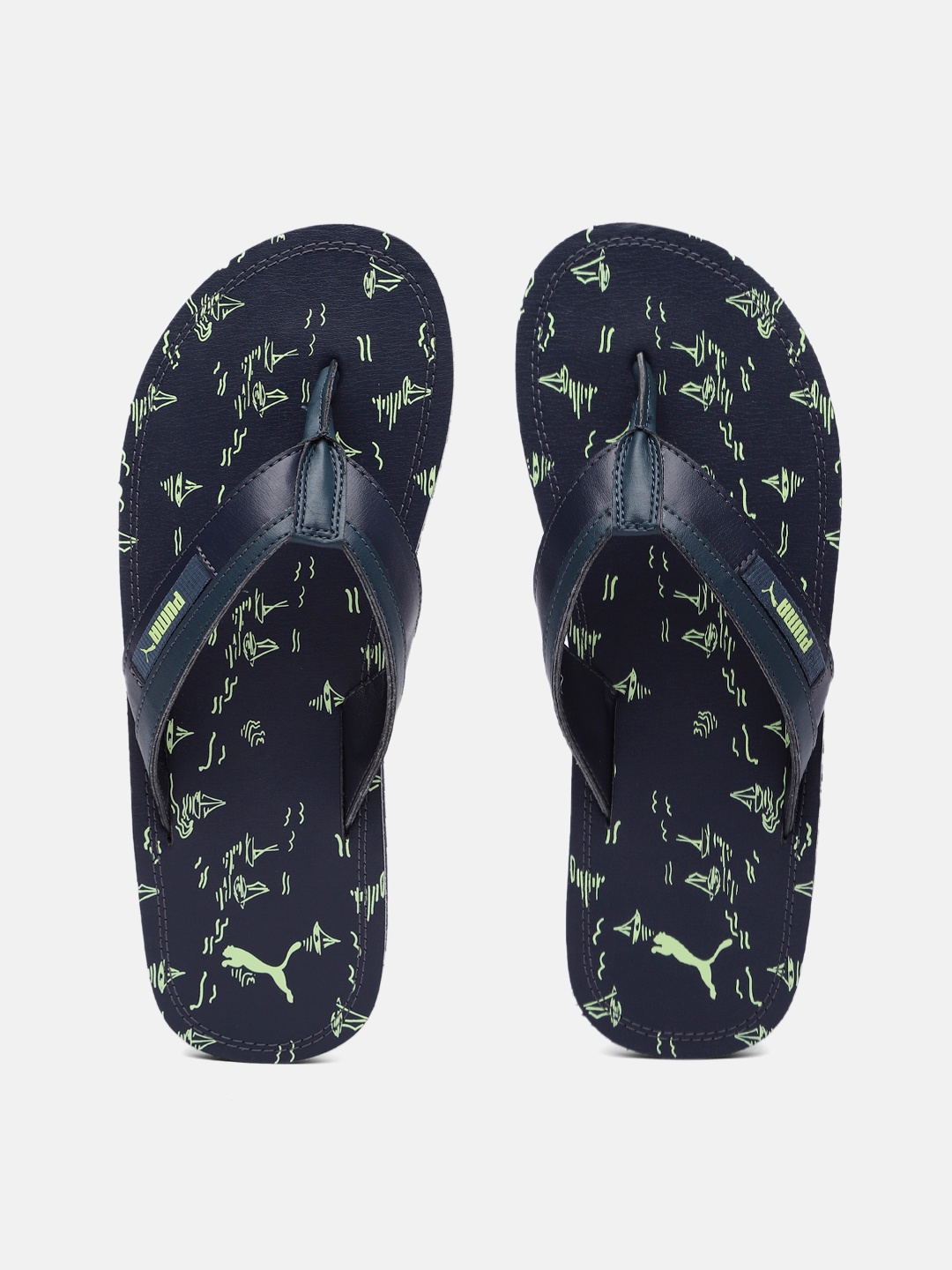 

Puma Men Printed Thong Flip-Flops, Blue