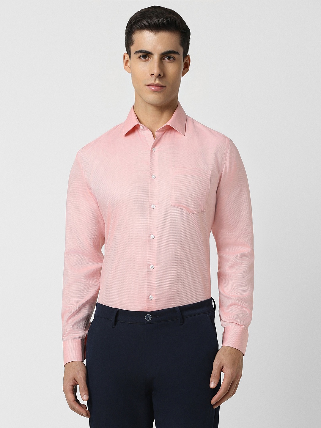 

Van Heusen Slim Fit Cotton Formal Shirt, Pink