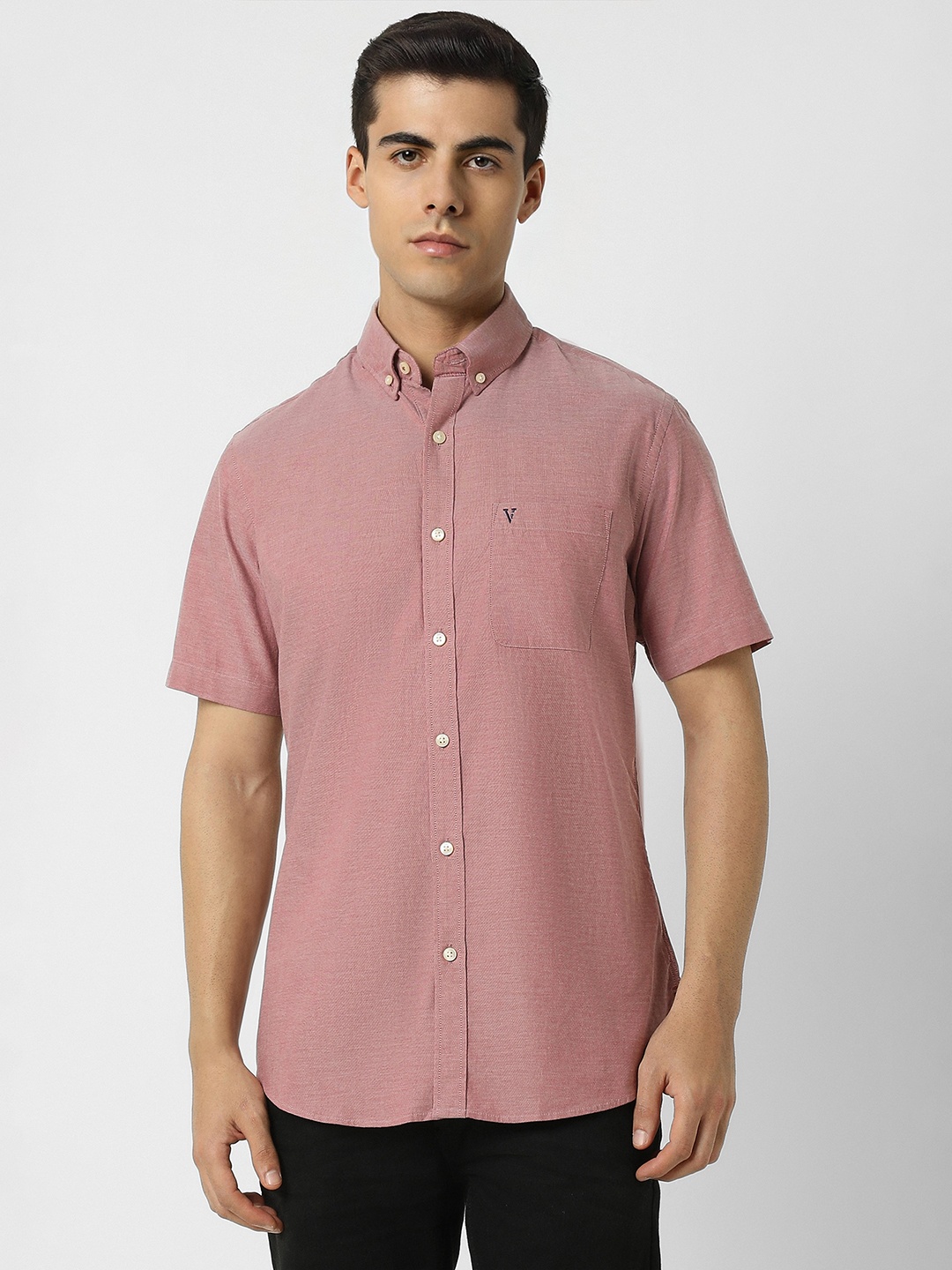 

Van Heusen Sport Button-Down Collar Slim Fit Casual Shirt, Pink