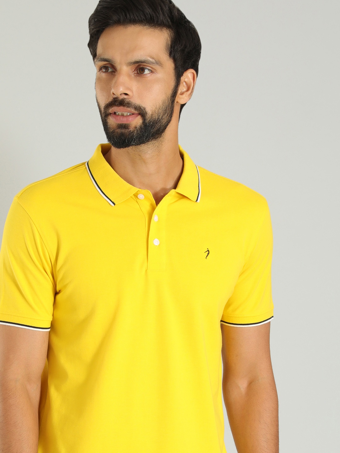 

Indian Terrain Polo Collar Short Sleeves T-shirt, Yellow
