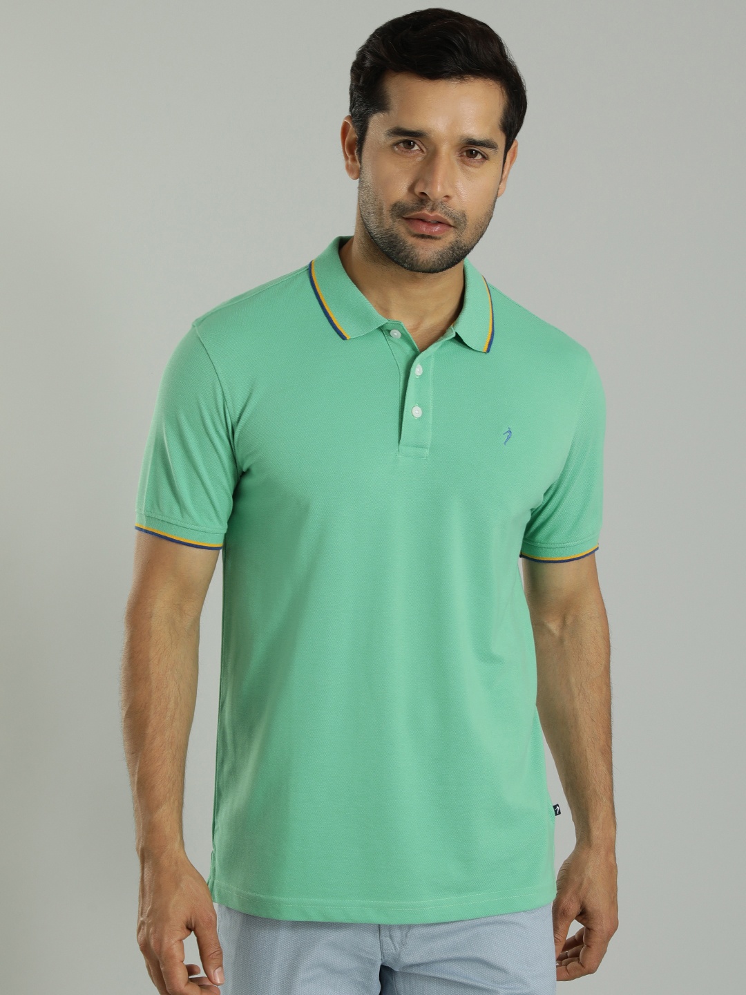 

Indian Terrain Henley Neck T-shirt, Green