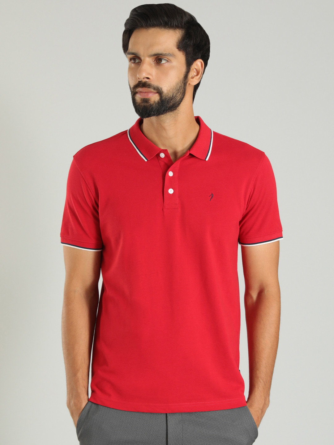 

Indian Terrain Polo Collar T-shirt, Red