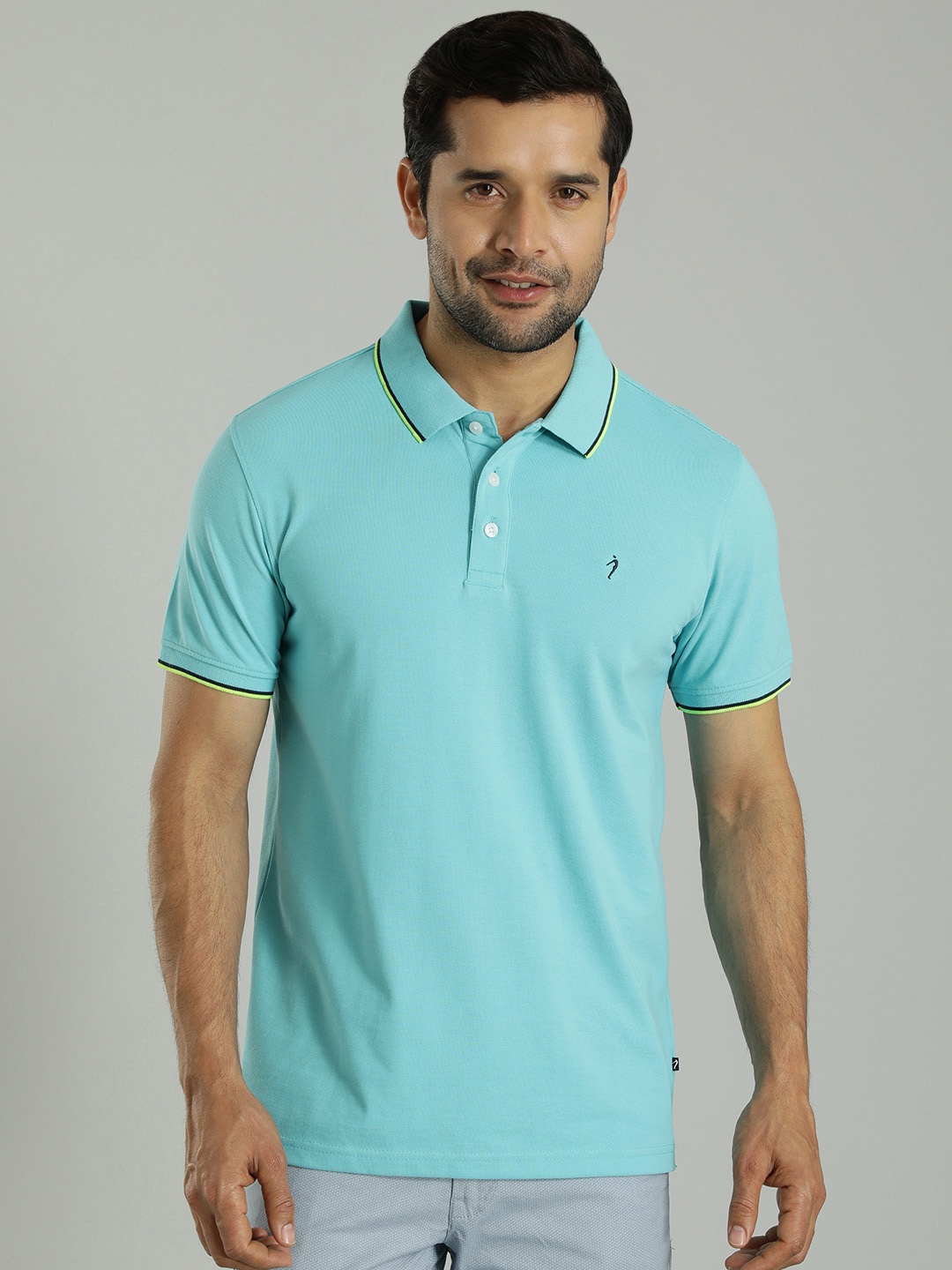 

Indian Terrain Polo Collar T-shirt, Blue