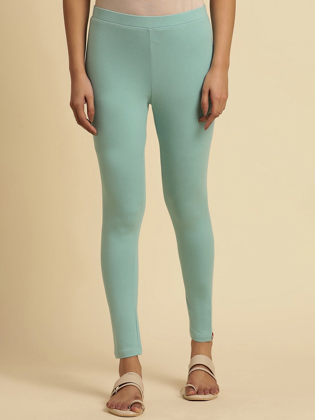 

W Ankle Length Leggings, Blue