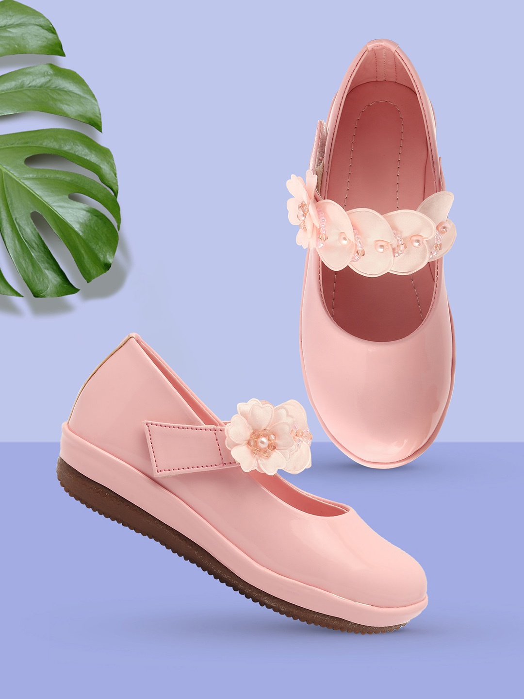 

BAESD Girls Embellished Ballerinas, Pink