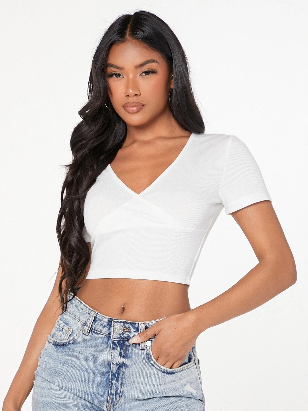 

Stylecast X Slyck Crop Top, White