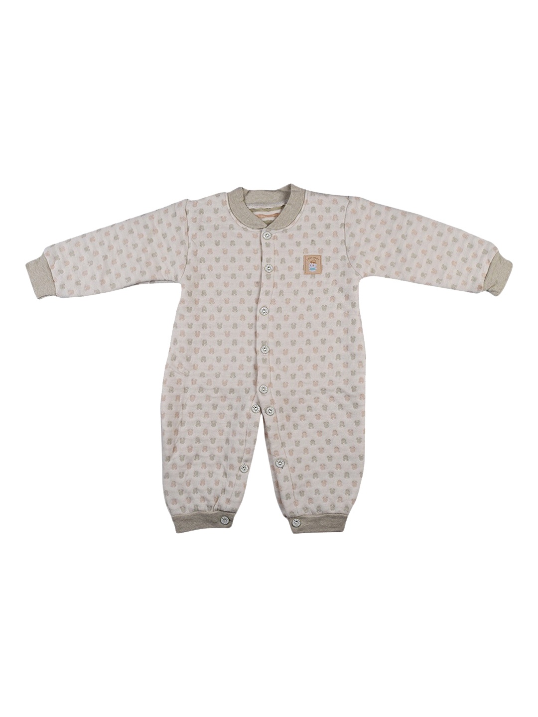 

BAESD Kids Conversational Printed Cotton Romper, Off white