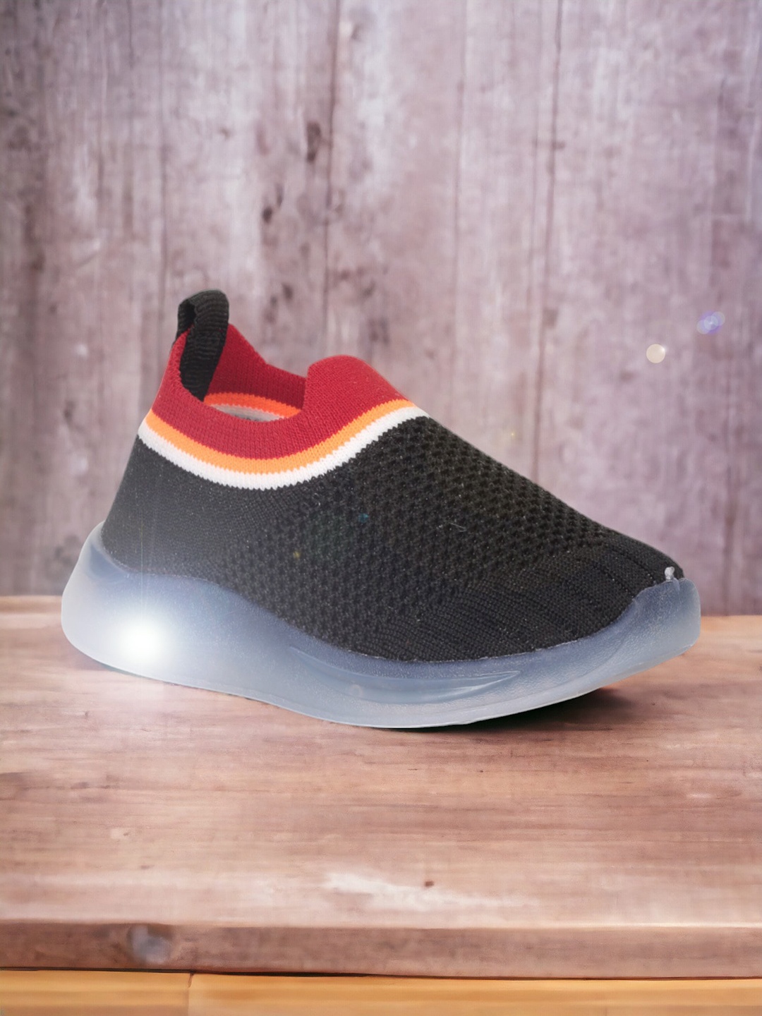 

Lil Lollipop Kids Perforations Slip-On Sneakers, Black