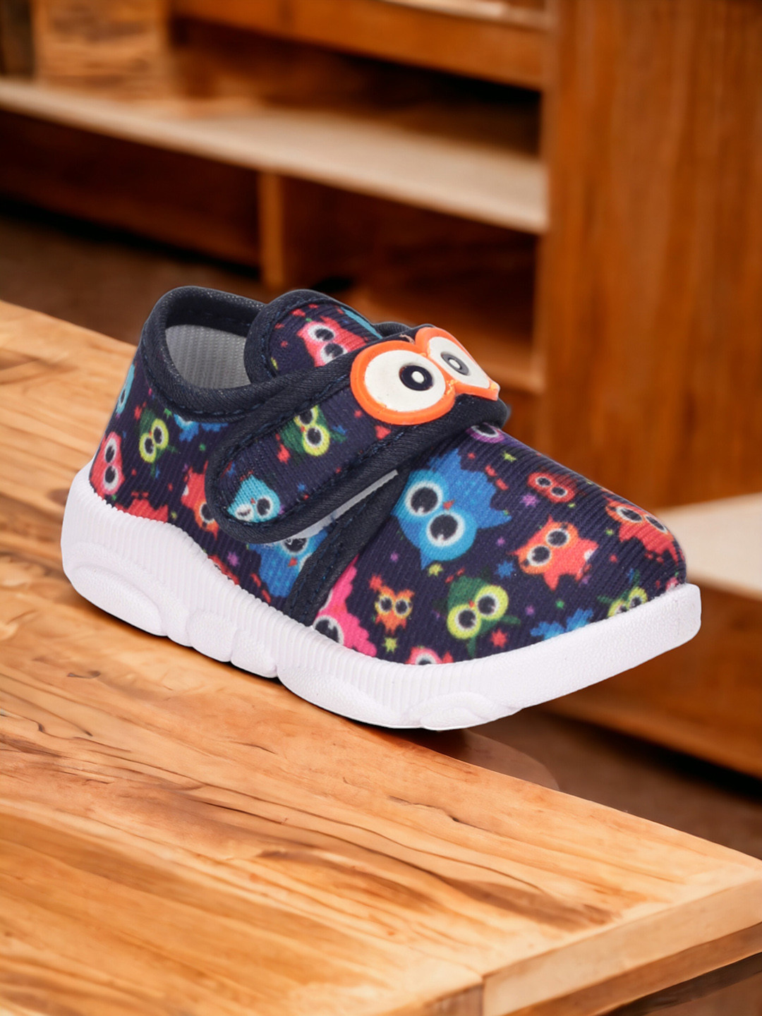 

Lil Lollipop Kids Printed Slip-On Sneakers, Navy blue