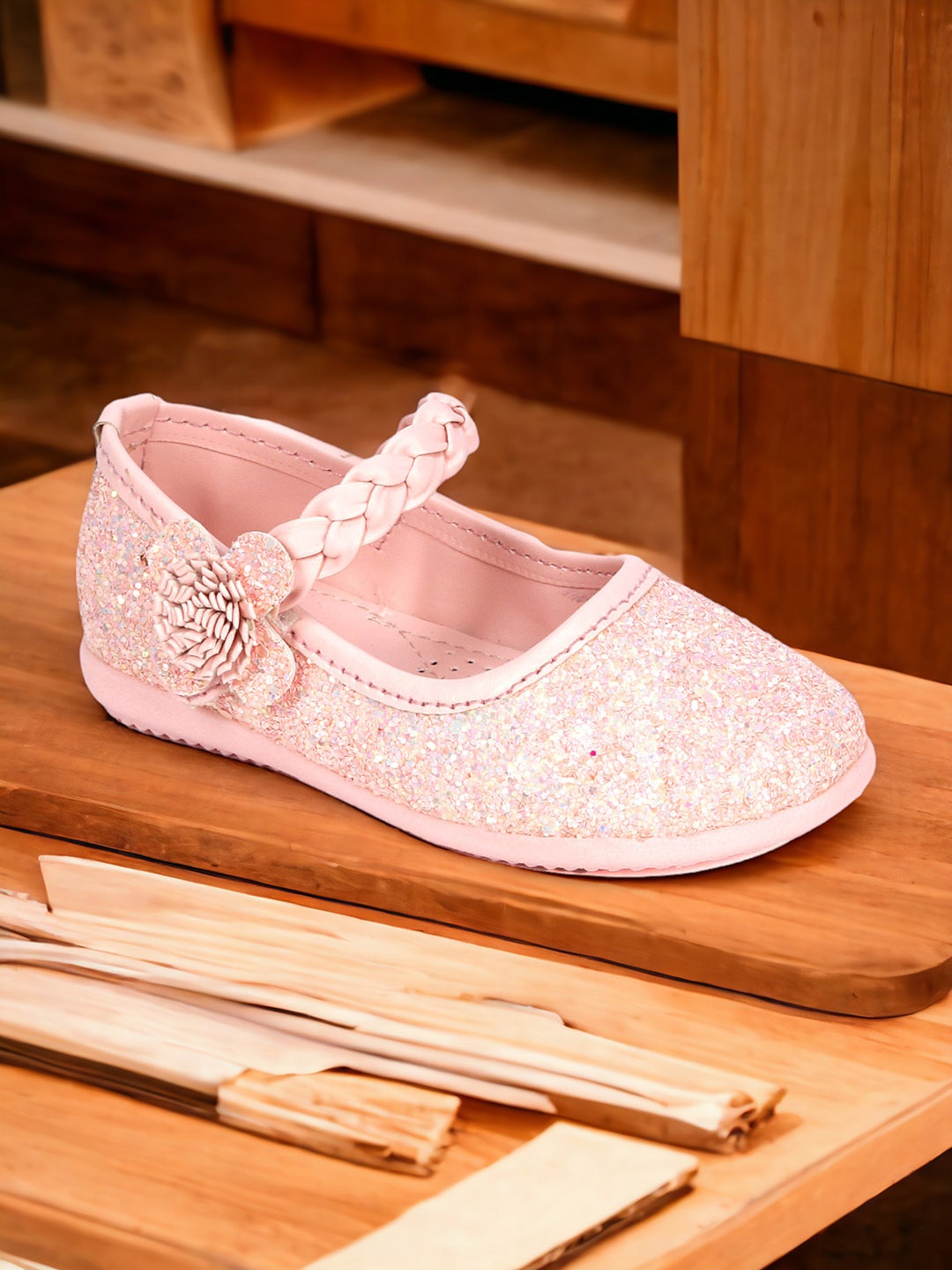 

Lil Lollipop Girls Embellished Ballerinas, Pink