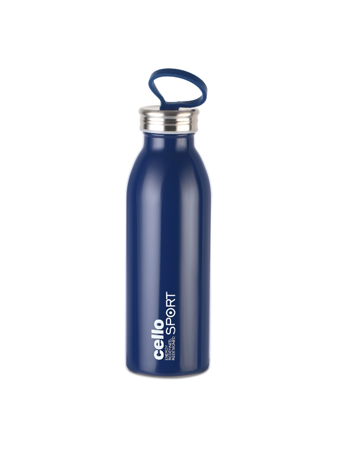 

Cello Blue & Silver Stainless Steel Solid Double Wall Vacuum Water Bottle 550 ml