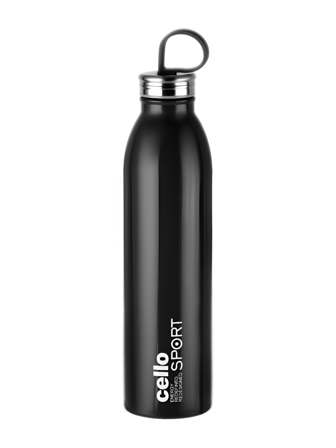 

Cello Black & Silver Stainless Steel Solid Double Wall Vacuum Water Bottle 900 ml