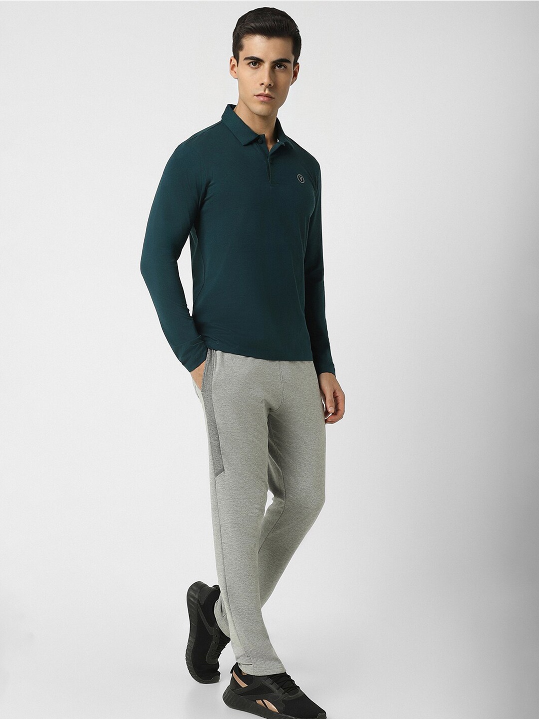 

Van Heusen Flex Polo Collar Slim Fit Cotton T-shirt, Green