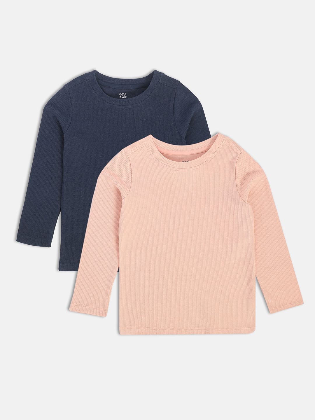 

MINI KLUB Thermals Kids Pack Of 2 Cotton T Shirts, Charcoal