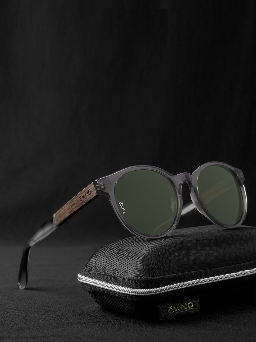 

OKNO Unisex Round Sunglasses With Polarised Lens YukiSOKYukiSC1, Green