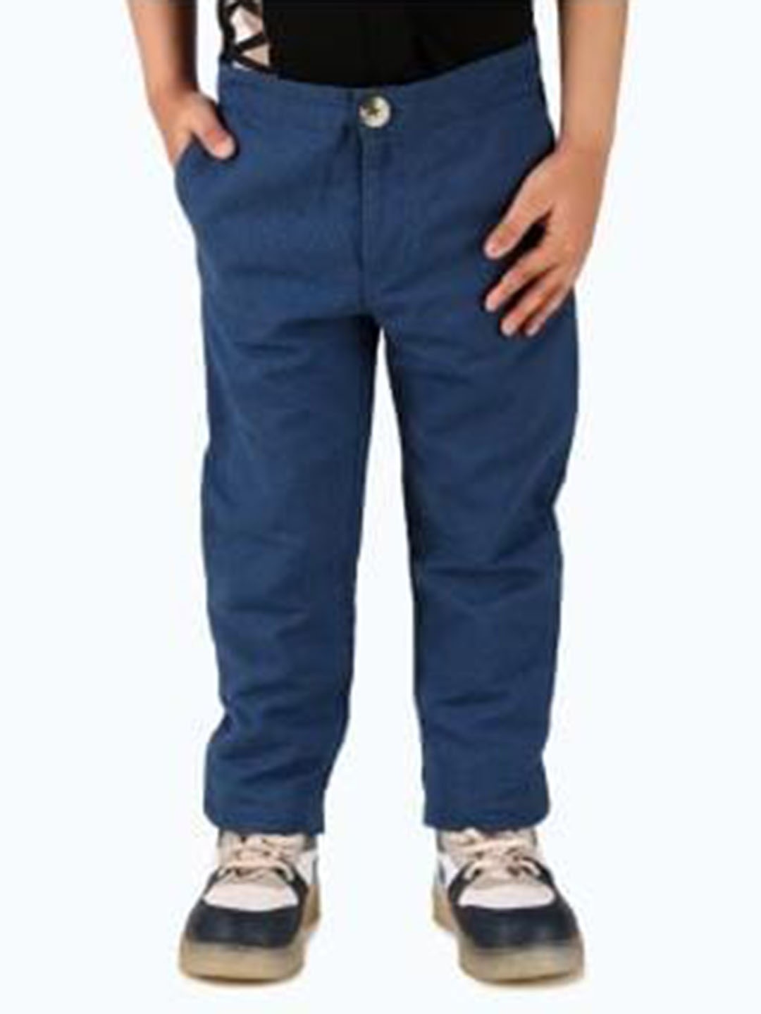 

Miyo Boys Smart Slim Fit Cotton Regular Trousers, Blue