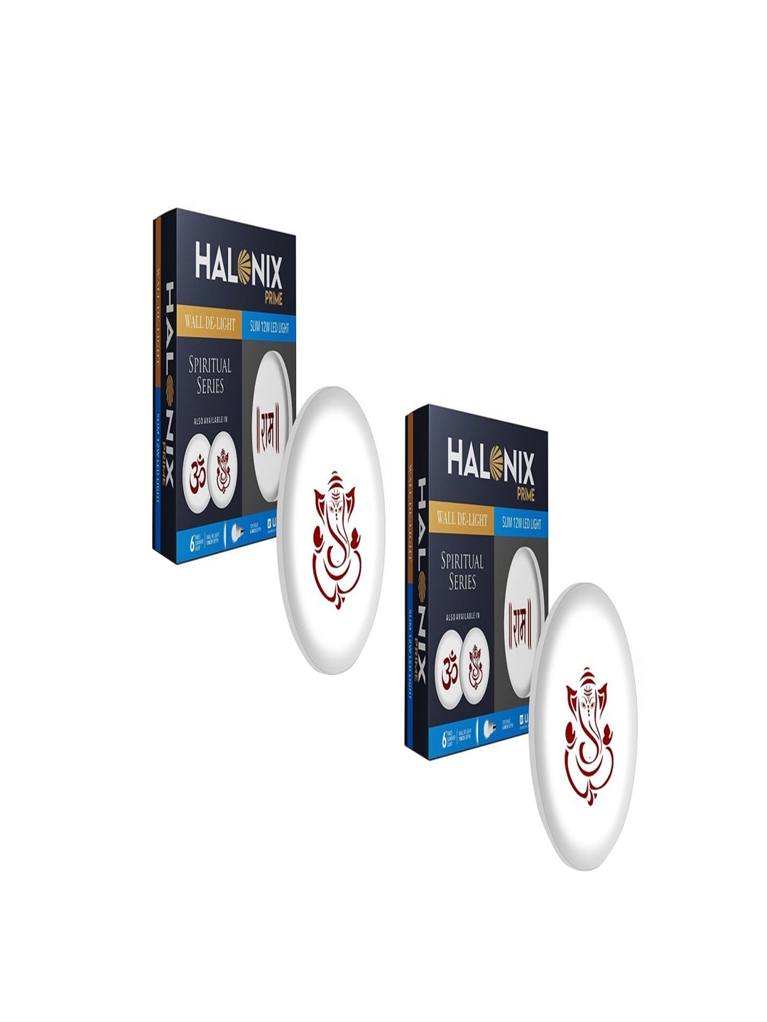 

Halonix White 2 Pieces Round Ceiling Lamps