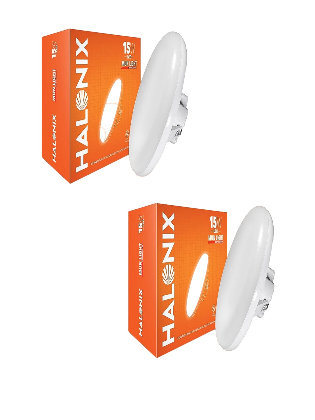 

Halonix White Abstract Shaped Metal Ceiling Lamps