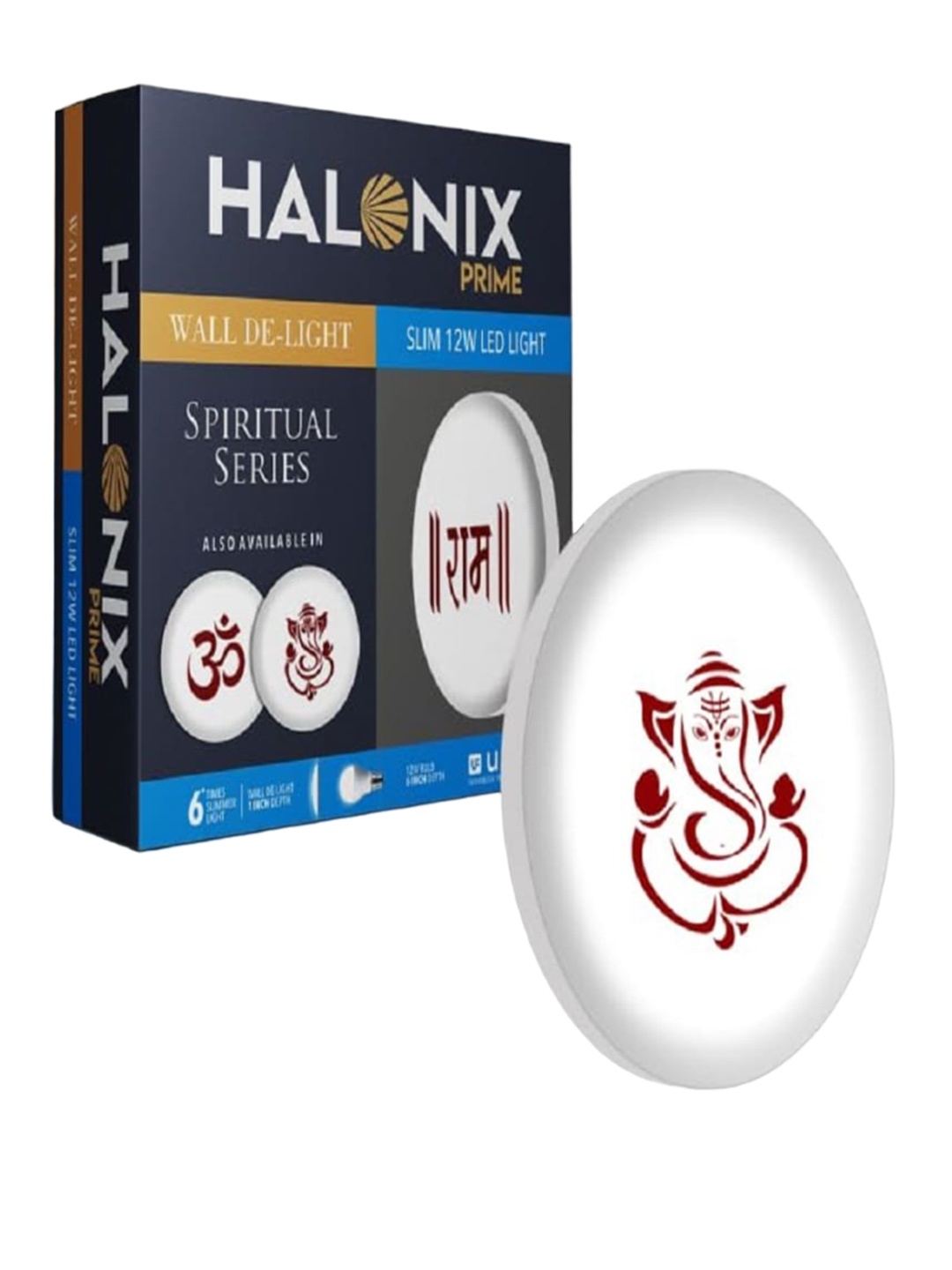 

Halonix White Spherical Printed Ceiling Lamps