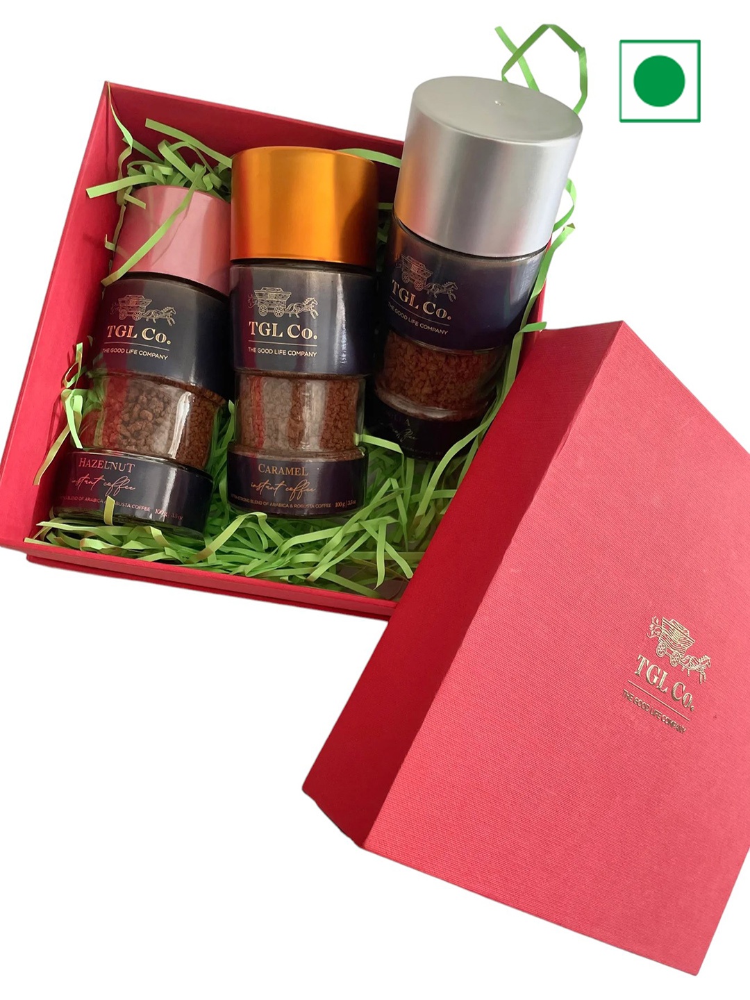 

TGL Co. Flavoured Instant Coffee Gift Box -100 gms, Coffee brown
