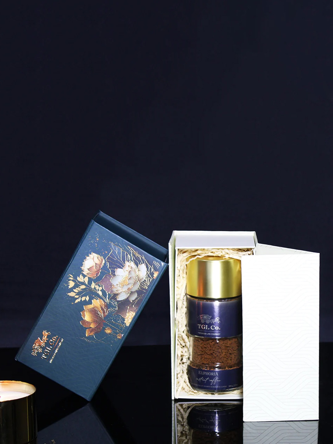 

TGL Co. The Good Life Company Lotus Luxe Gift Box Collection- 100 gms, Coffee brown