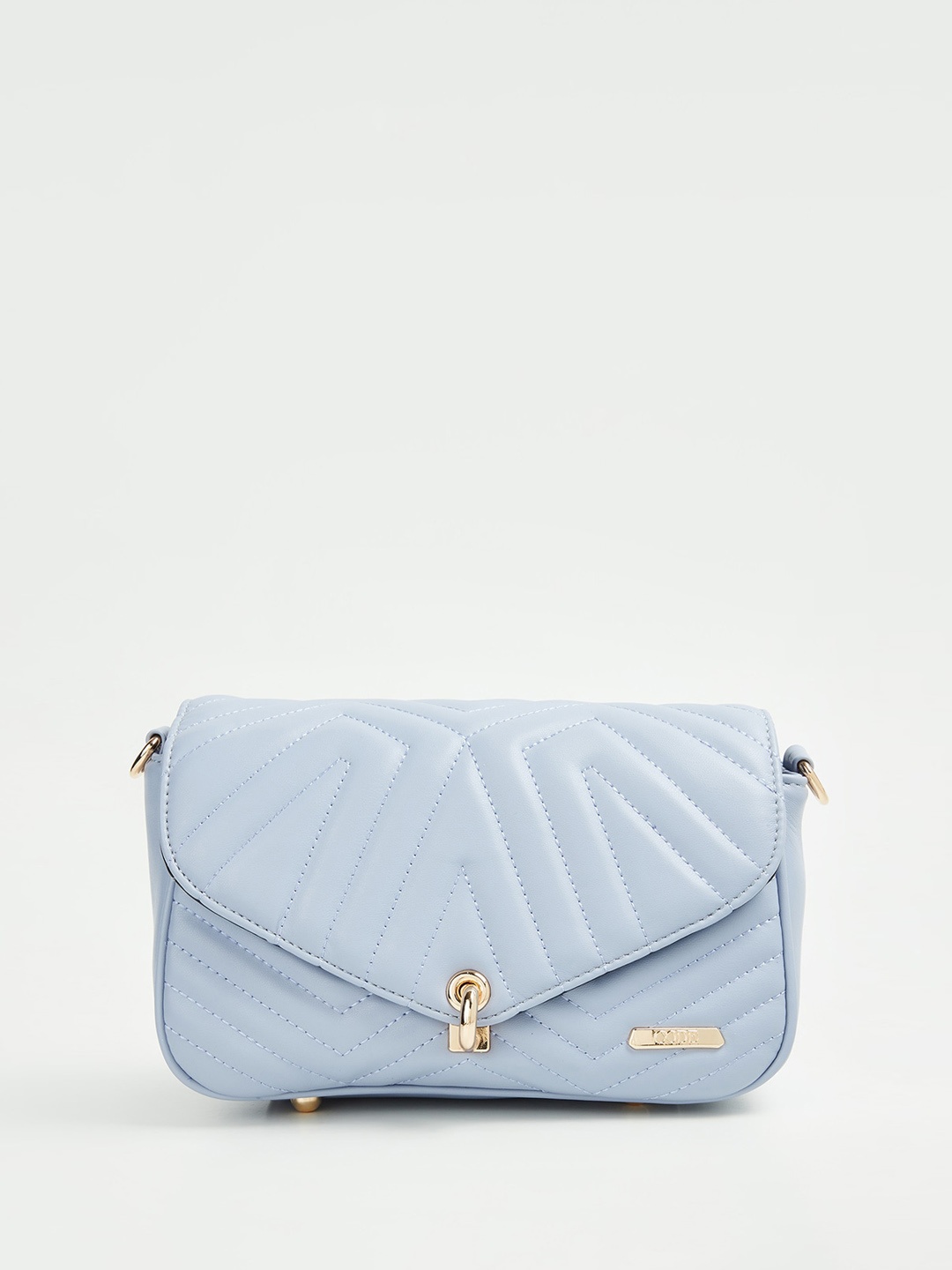 

CODE by Lifestyle Half Moon Sling Bag With Quilted Details, Blue