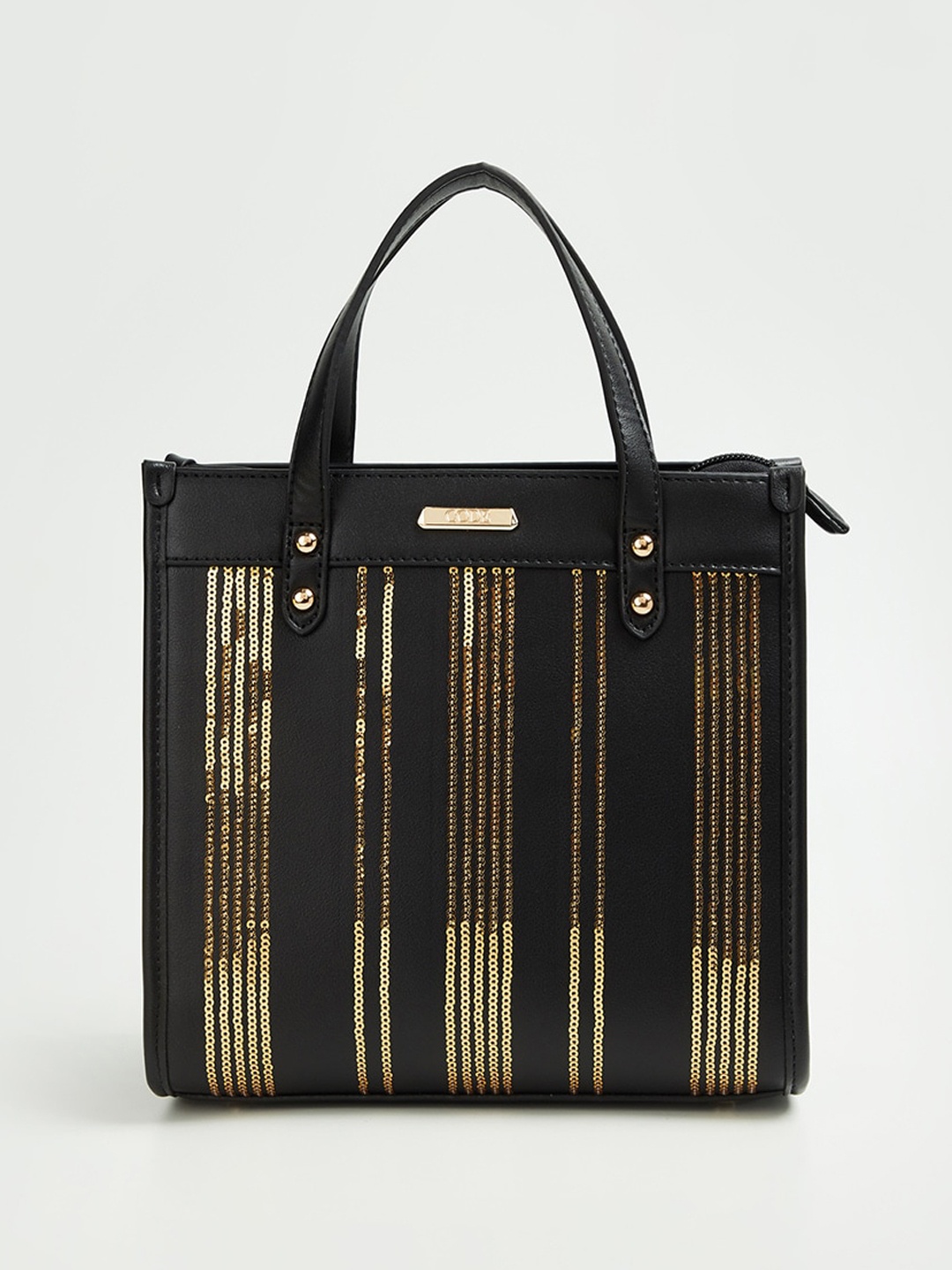 

CODE by Lifestyle Embellished Structured Handheld Bag, Black
