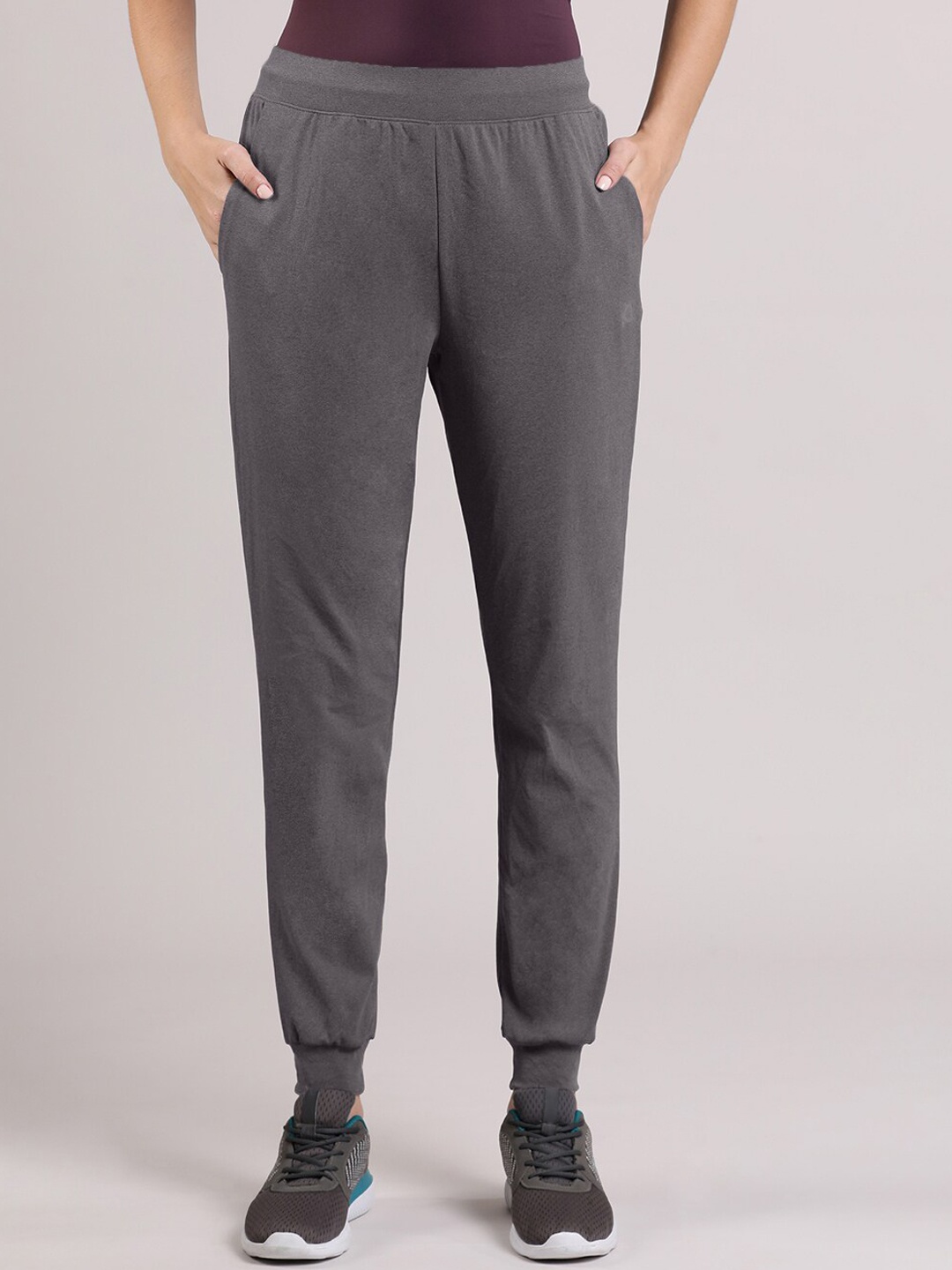 

Amante Women Full Length Energize Flexi Jogger Track Pants, Grey