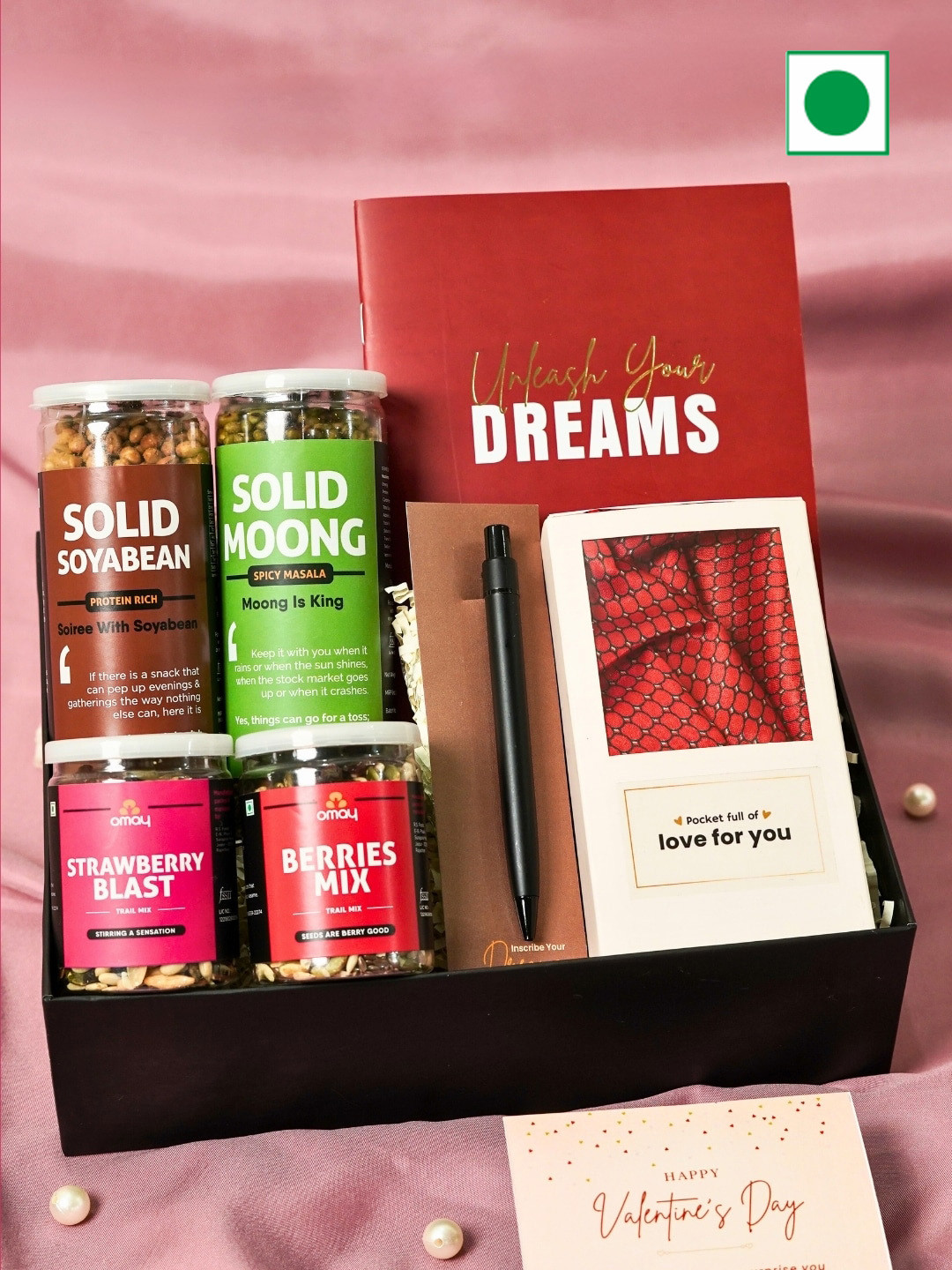 

Omay Foods Gentleman's Delight Valentine's Gift Box, Black