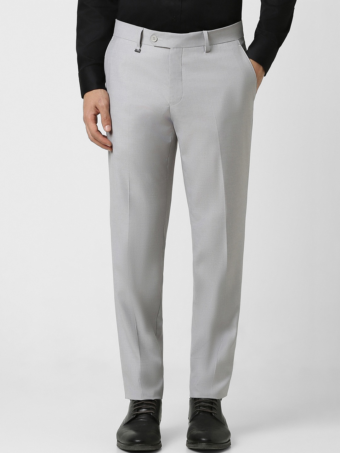 

Van Heusen Men Ultra Slim Fit Formal Trousers, Grey