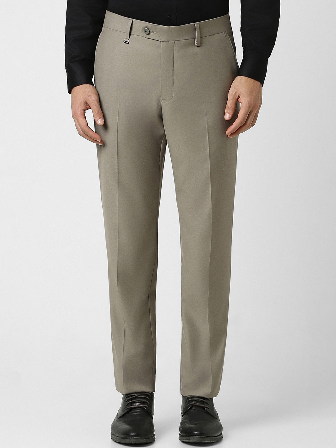 

Van Heusen Men Slim Fit Formal Trousers, Grey