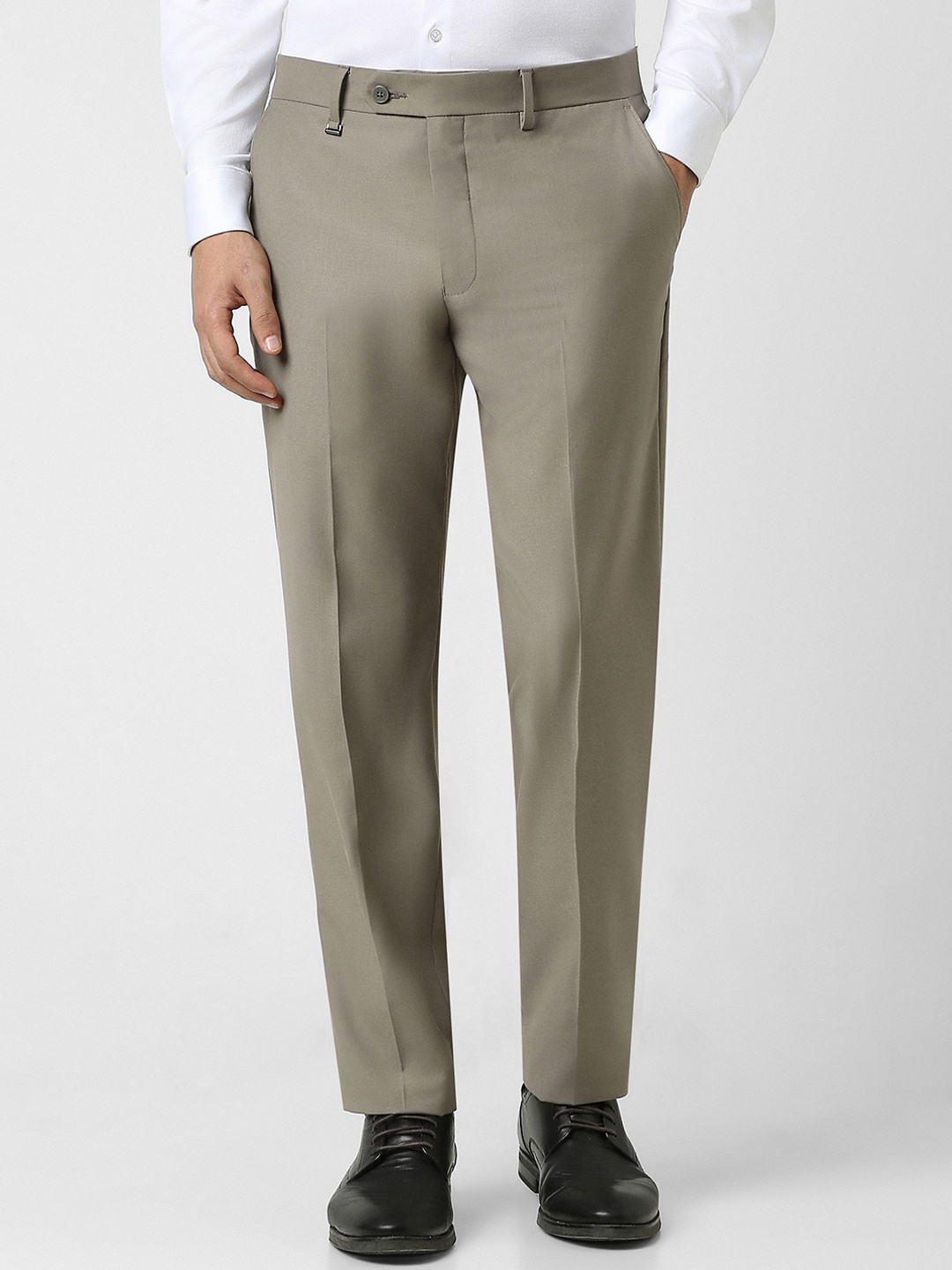 

Van Heusen Men Slim Fit Formal Trousers, Grey