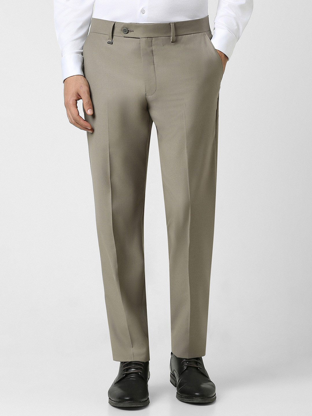 

Van Heusen Men Slim Fit Formal Trousers, Grey