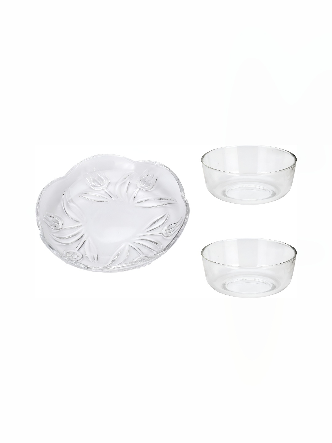 

Afast Transparent 3 Pieces Glass Bowls & Plate 700 ml