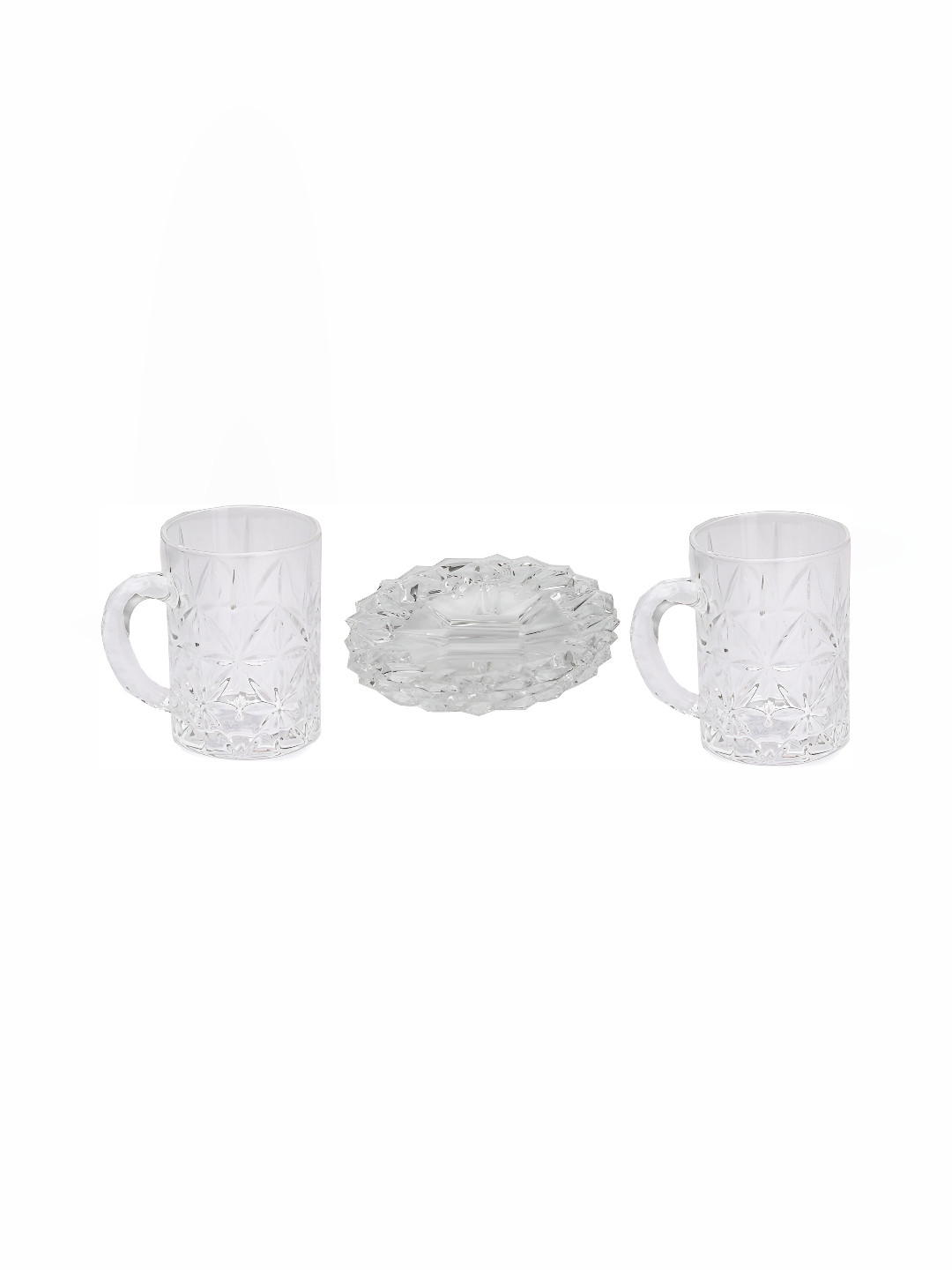 

Afast Transparent 3 Pieces Beer Glasses & Plate