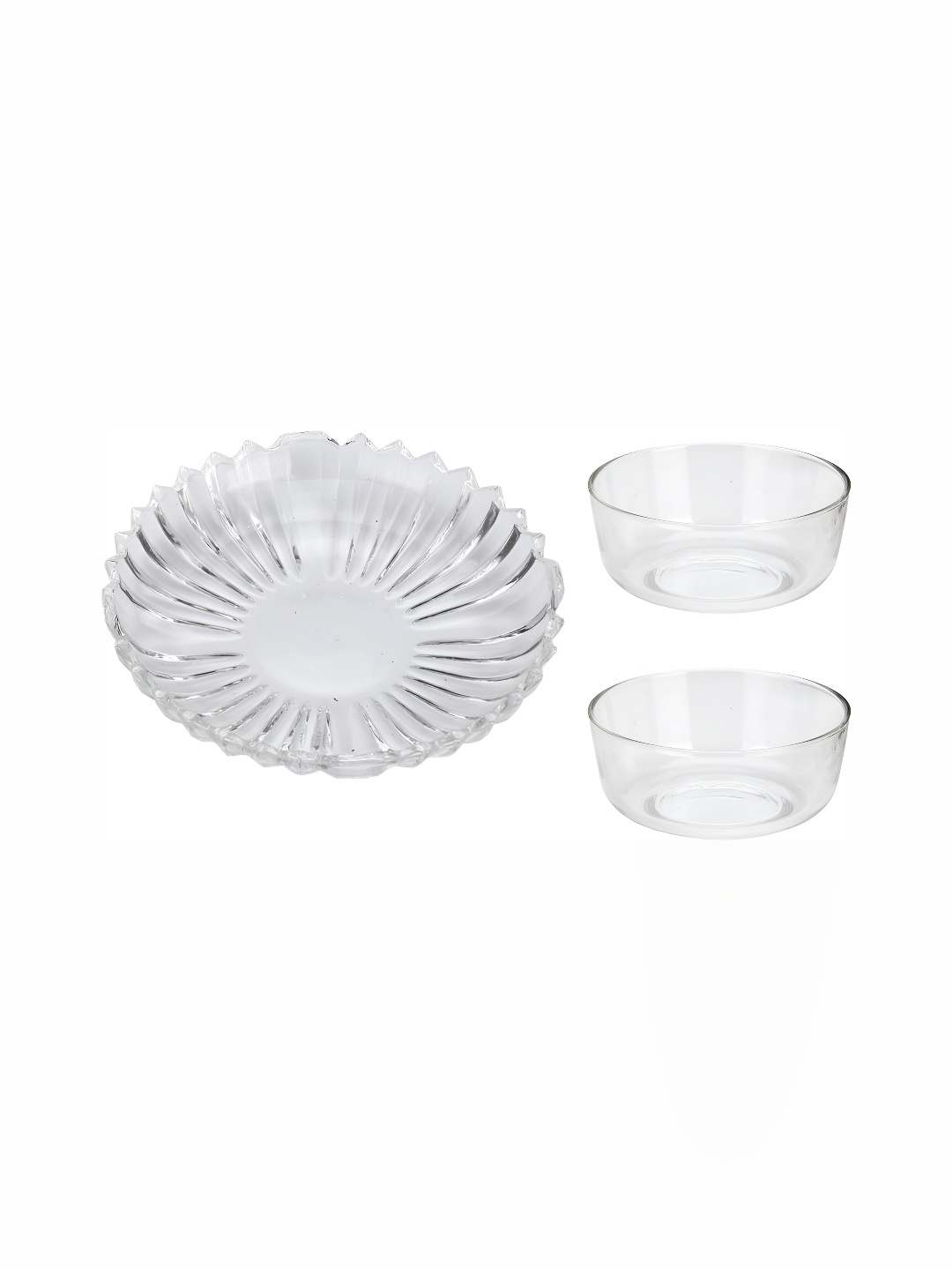 

Afast Transparent 3 Pieces Bowls & Plate