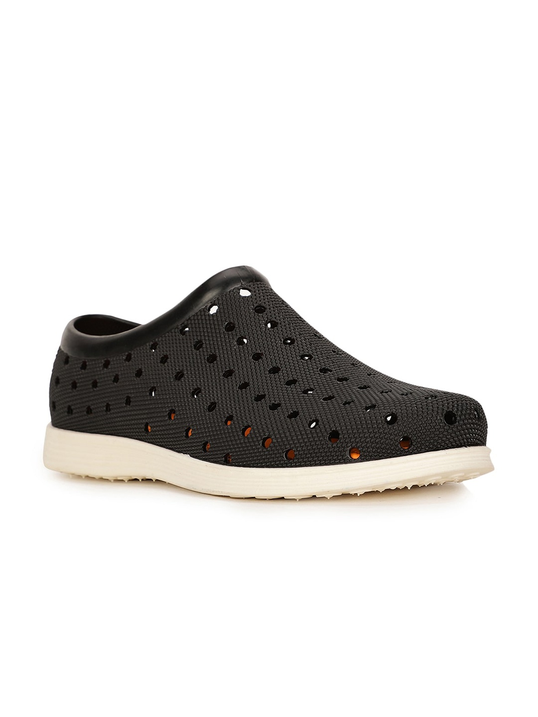 

Bata Men Round Toe Slip-On Sneakers, Black