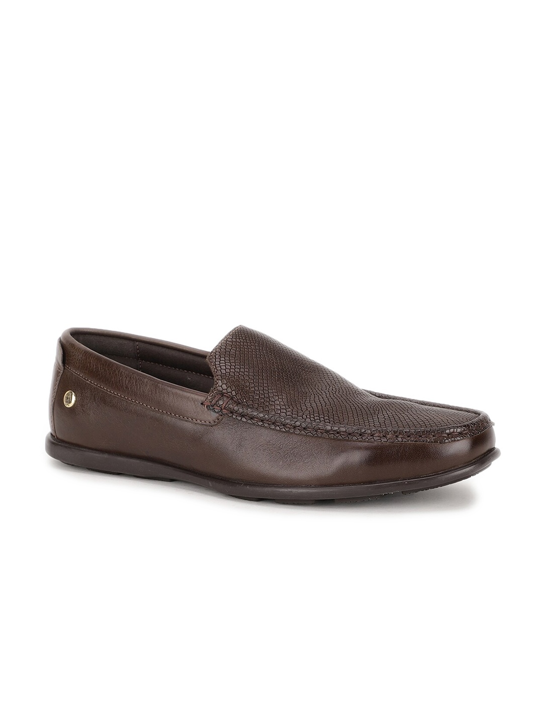 

Hush Puppies Men Leather Slip-On Loafers, Brown