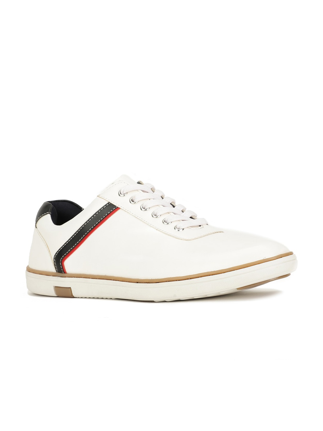 

Hush Puppies Men Striped Lace Up Sneakers, White