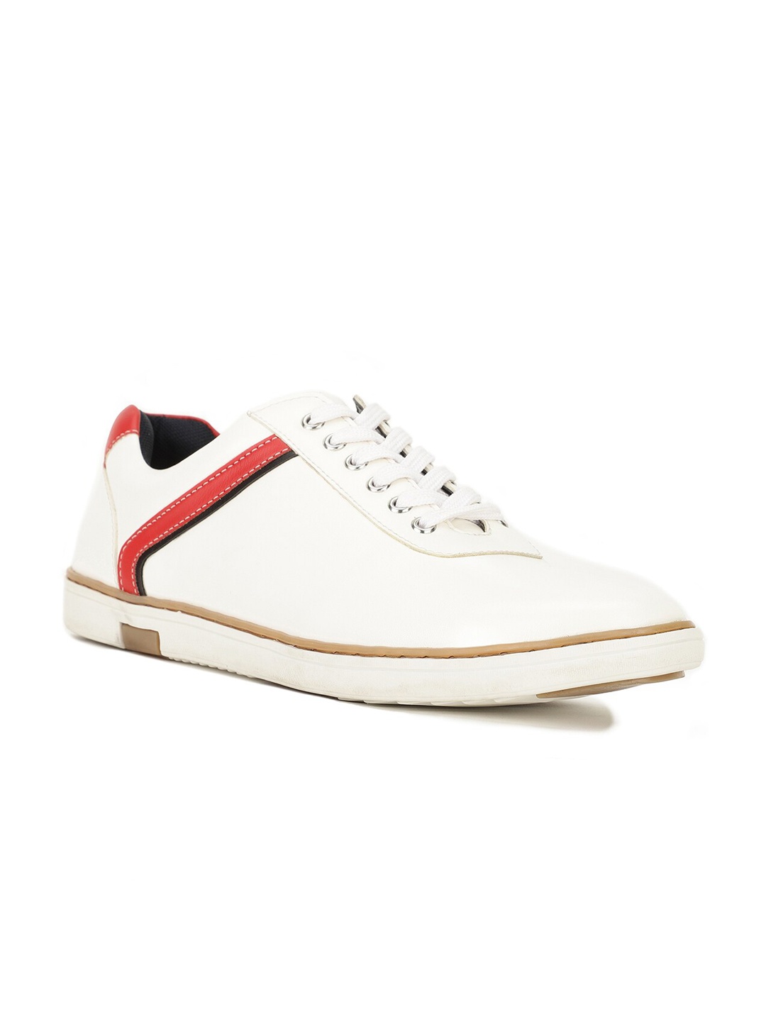 

Hush Puppies Men Round Toe Lace-Ups Sneakers, White
