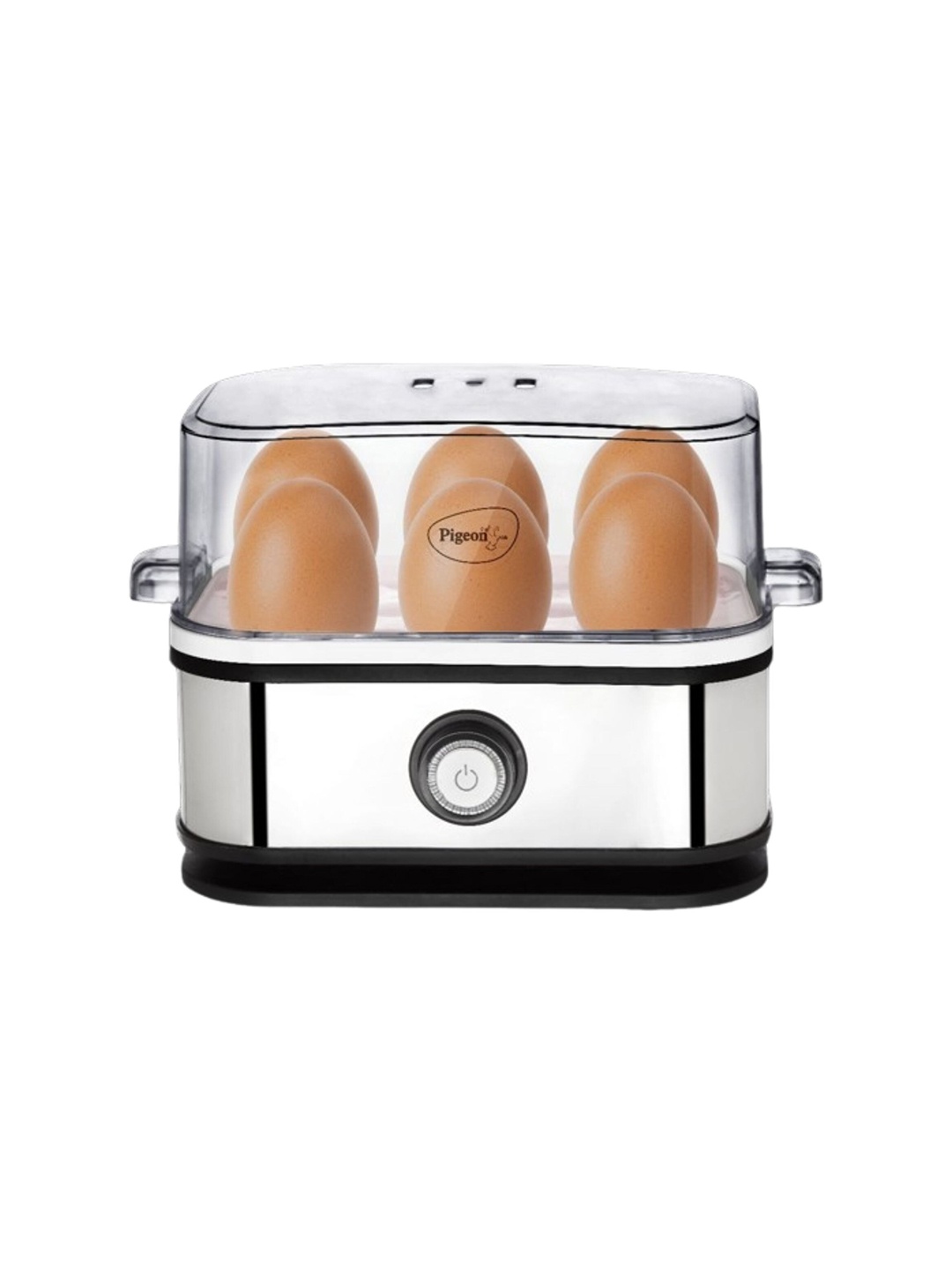 

Pigeon Perfecto Stainless-Steel 350 Watts Egg Boiler With Auto Off, Silver