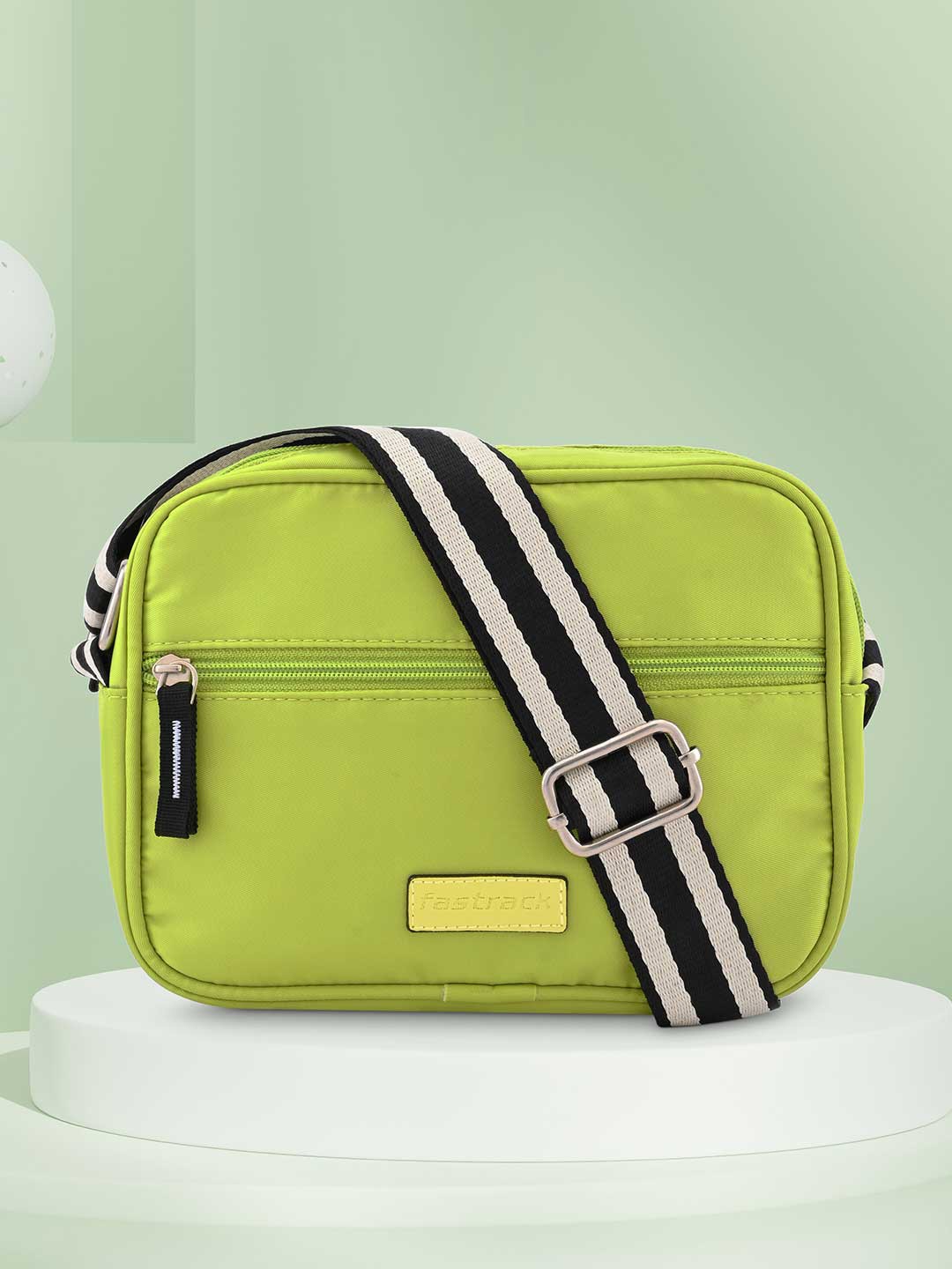 

Fastrack Structured Sling Bag, Green