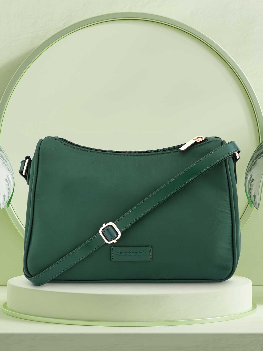 

Fastrack Structured Sling Bag, Green