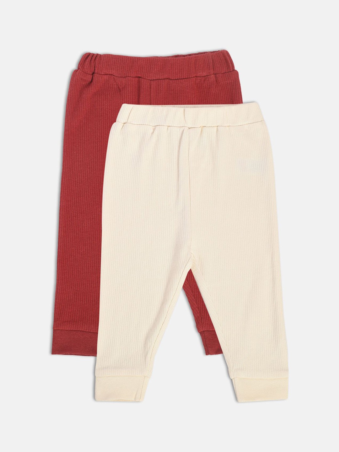 

MINI KLUB Kids Pack Of 2 Pure Cotton Lounge Pants, Maroon