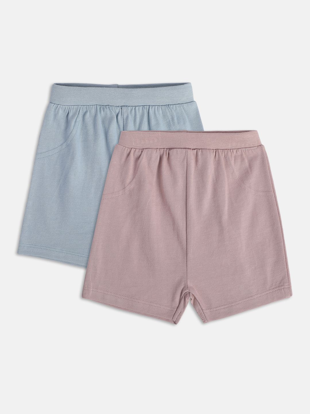 

MINI KLUB Infant Boys Pack Of 2 Pure Cotton Shorts, Blue