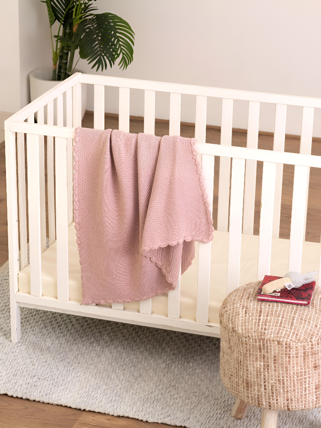 

HOUMN Pink AC Room Cotton Single Bed Blanket