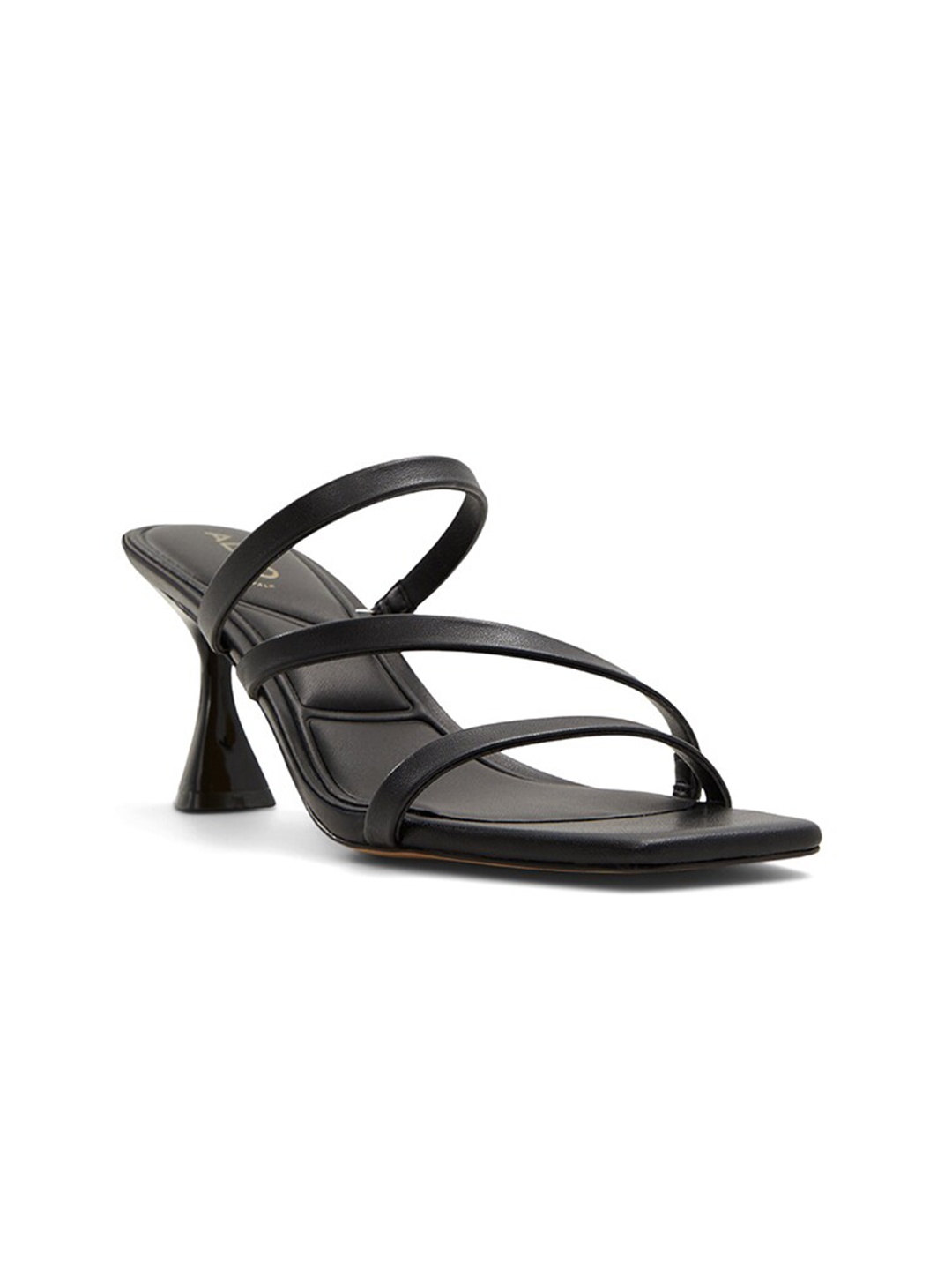 

ALDO Strappy Open Toe Block Heels, Black