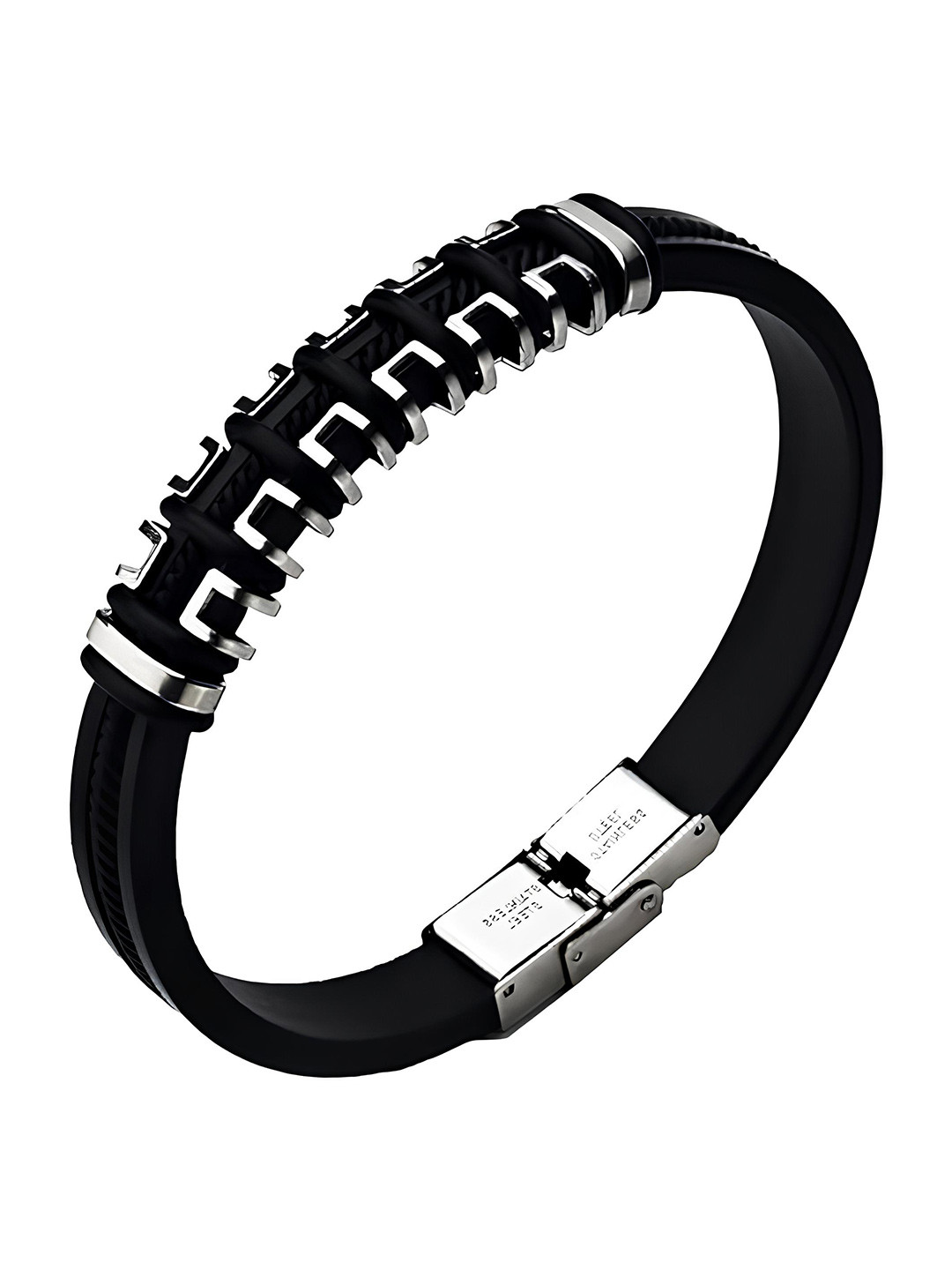 

KARISHMA KREATIONS Men Leather Wraparound Bracelet, Black