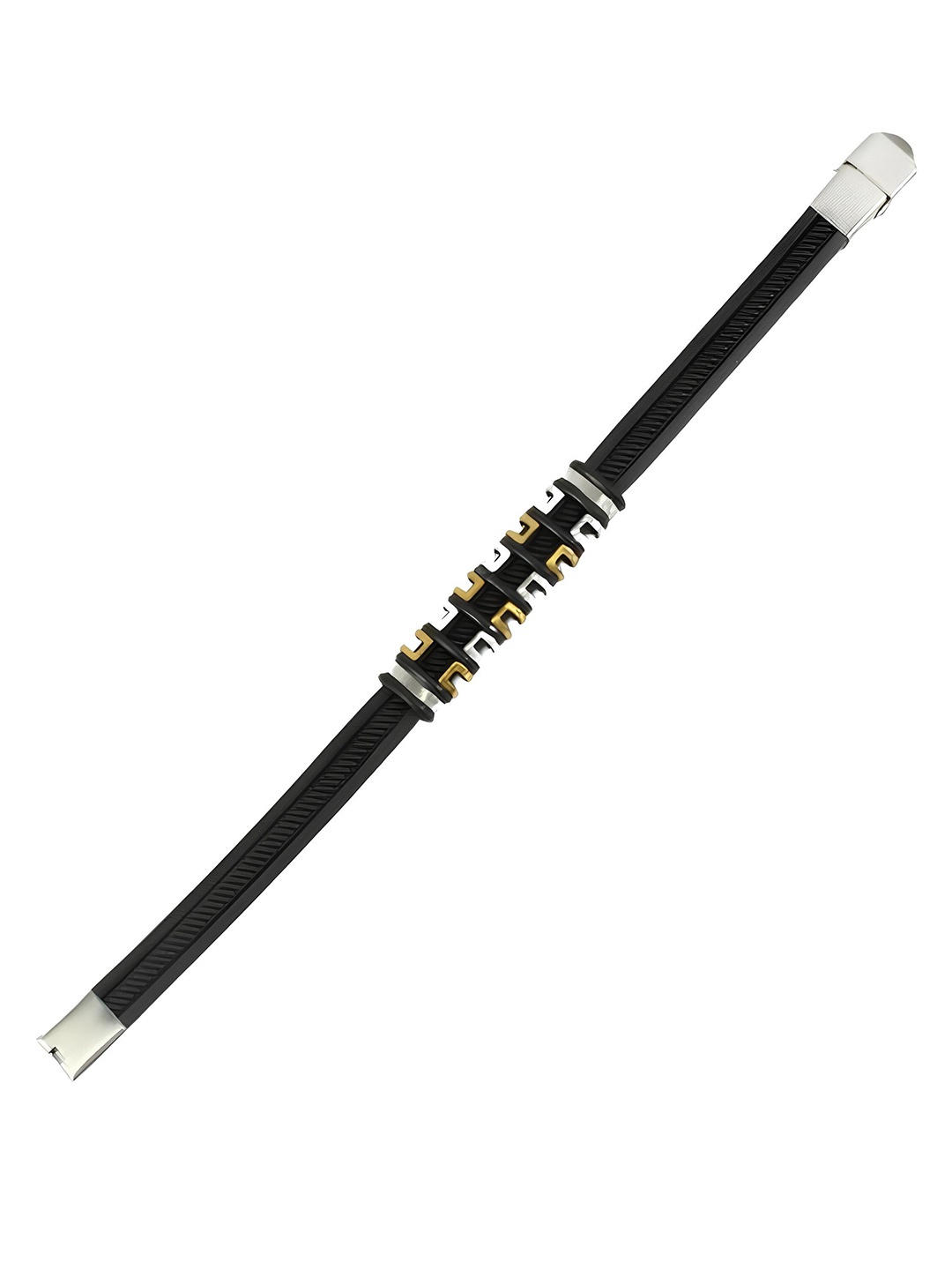 

KARISHMA KREATIONS Men Leather Wraparound Bracelet, Black