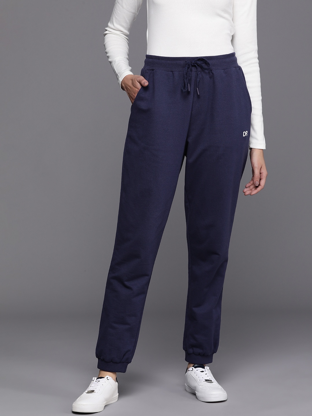 

DOROTHY PERKINS Women Solid Joggers, Navy blue